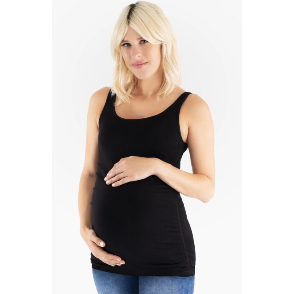 Belly Bandit BDA Maternity Scoop Neck Tank Seemless Supportive Black or White